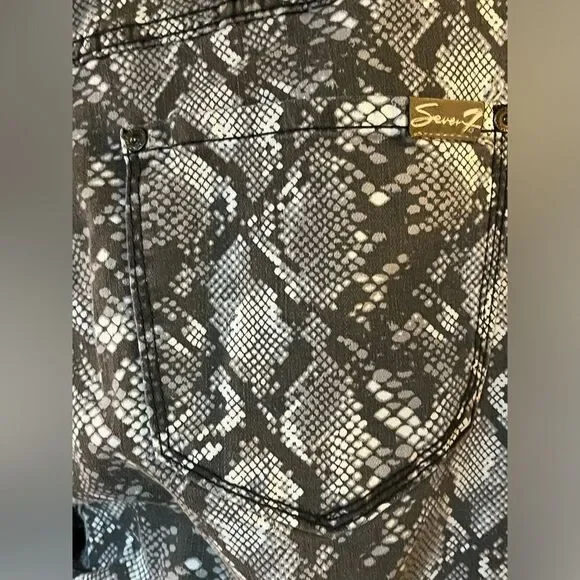 EUC Python Jeans Gray White 8 - Picture 3 of 7